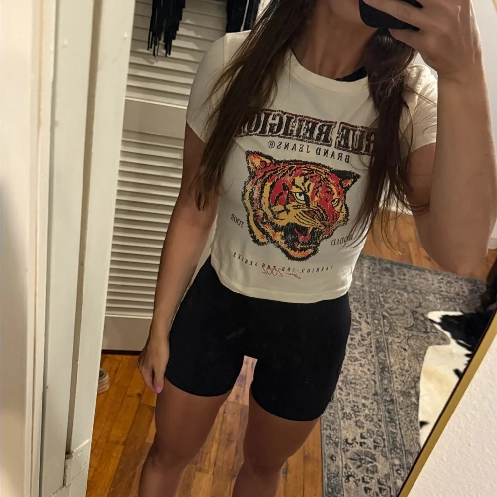 True Religion White Graphic Tiger Tee - Picture 1 of 5